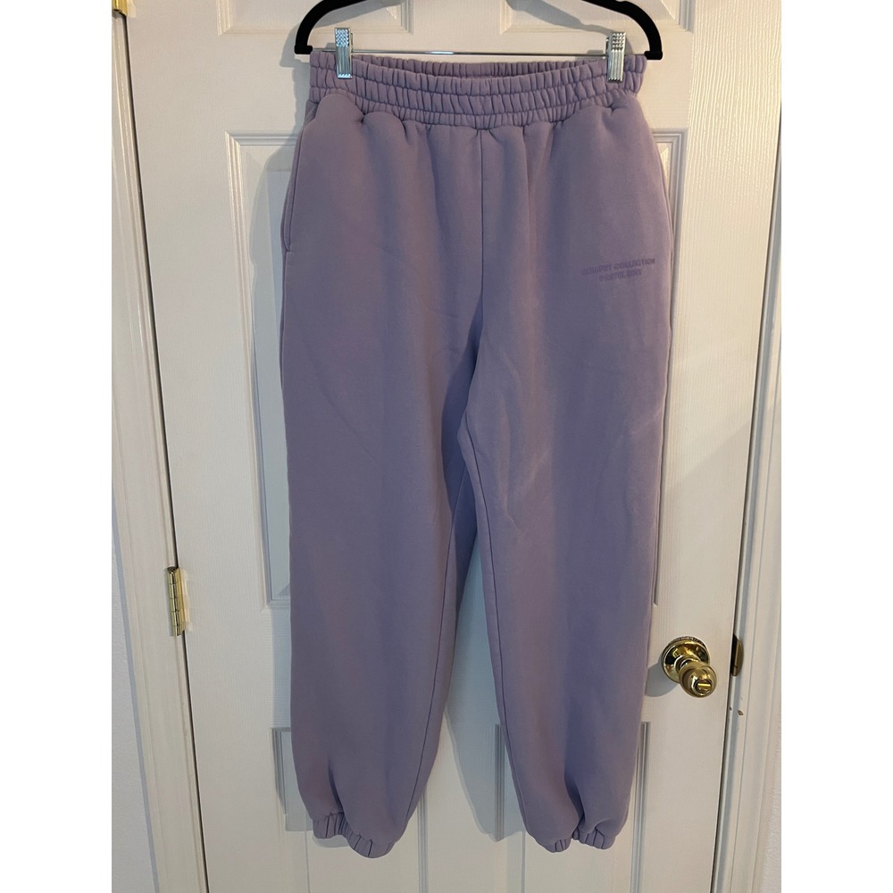Comfrt Pastel Edit Lavender Cozy Jogger Sweatpants Size L